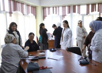 Ош ТУда айымдар акысыз медициналык кароодон өтүштү