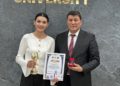 Студентка ОшТУ удостоена премии «Лучший студент тюркских народов»
