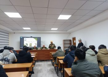 Афган согушуна 37 жыл: ОшТУда конок лекция өттү